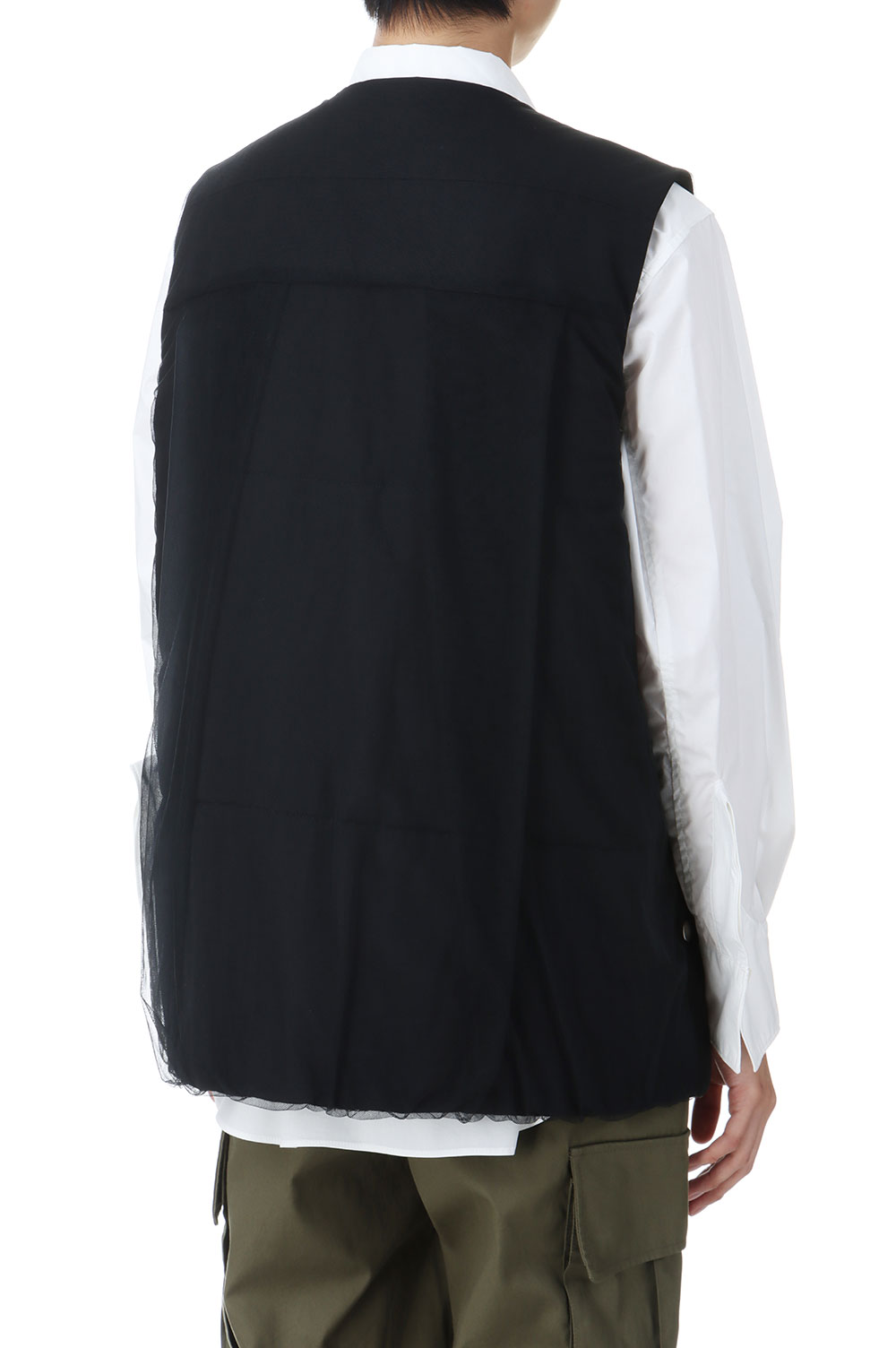 Tulle Vest-BLACK(CJ-24246) | セレクトショップ｜DeepInsideinc.com Store