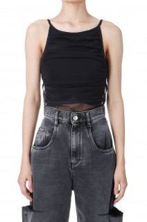 Sheer Bodysuit-BLACK(CO-24244)