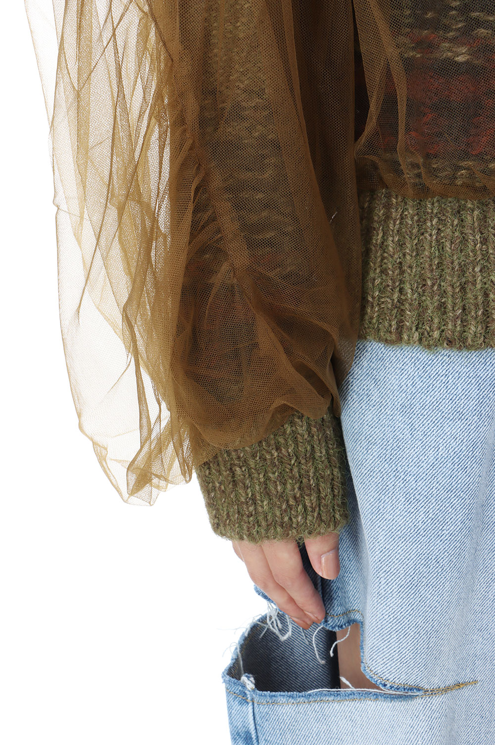 tulle cardigan | Chika Kisada