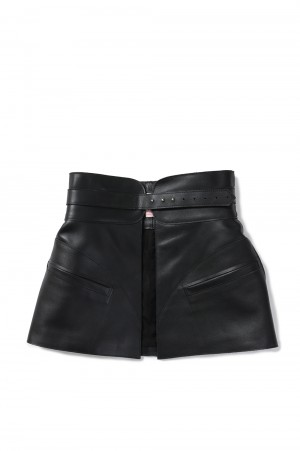 LEATHER CORSET BELT-BLACK(FTC244-2006) | セレクトショップ fetico LEATHER CORSET BELT