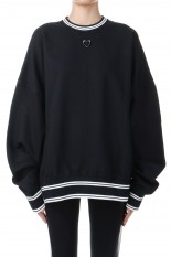 Heart Charm Sweat-BLACK(S2.5-0403)