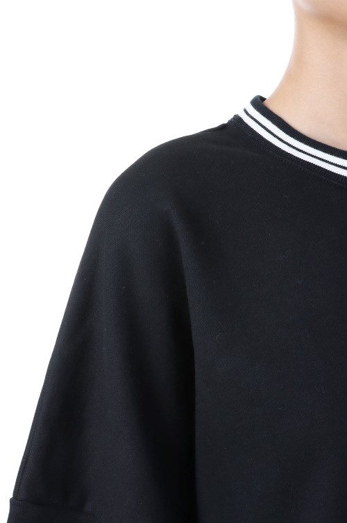 Heart Charm Sweat-BLACK(S2.5-0403) | セレクトショップ