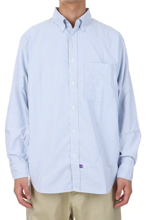 Button Down Striped Field Shirt - SAX (N24FG065) | セレクト 