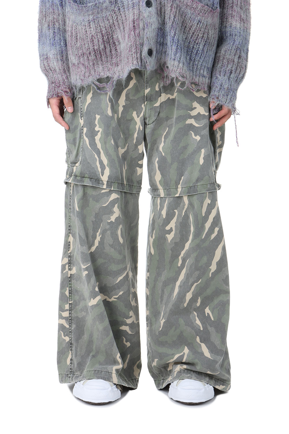 KAMIYA - 【24AW】カモフラージュ ウォッシュ カーゴパンツ / CAMOFULAGE WASH CARGO PANTS / カーキ |  STORY
