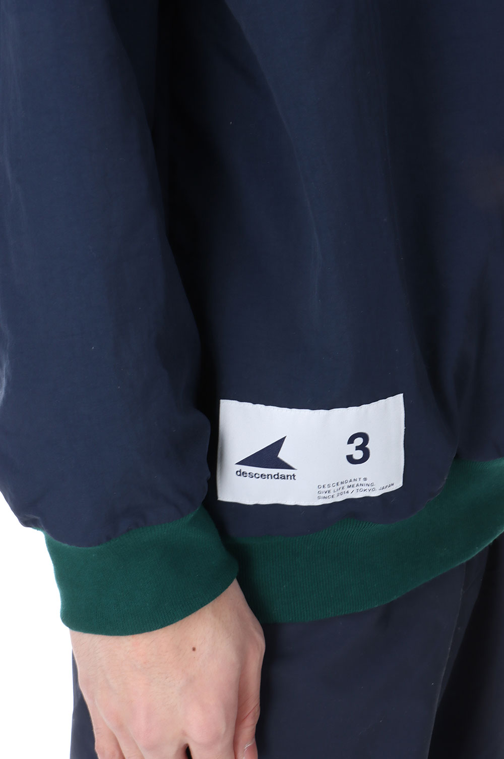TIDE HALFZIP FLEECE LS SHIRT - NAVY(242ATDS-SHM01