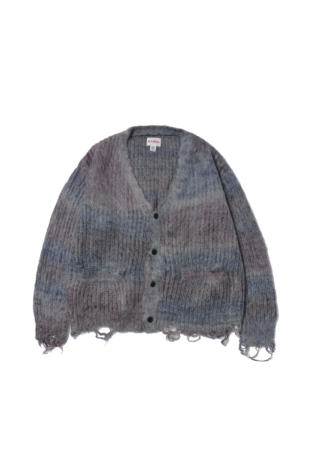KAMIYA 24AW パープル ニットカーディガン　ミハラヤスヒロ KAMIYA 24AW パープル ニットカーディガンミハラヤスヒロ