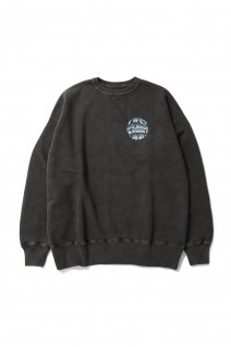 PRINTED CREW NECK -METAL- / BLACK (242LM-CT15)