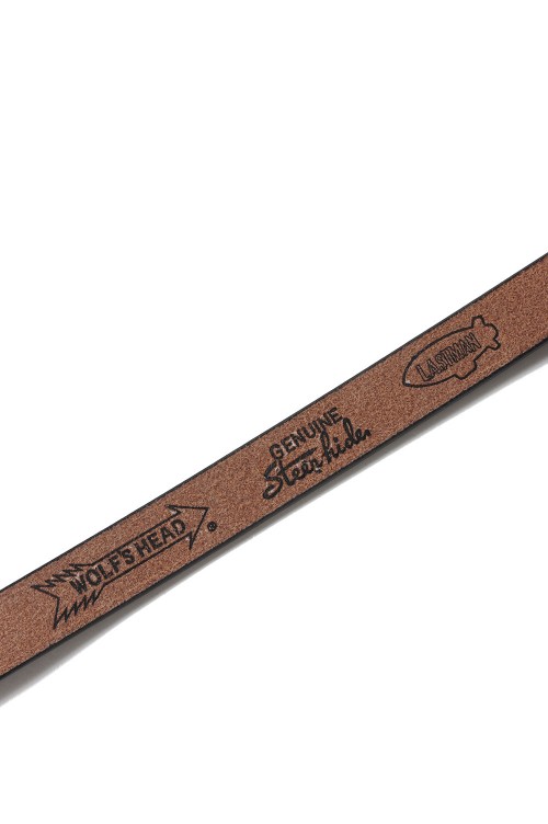 WOLF'S HEAD x LASTMAN STUDDED BELT 20mm / RED (242LM-AC05