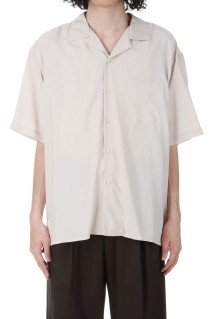 OPEN COLLAR DT SHIRT(W-014MS-5007)-L.Beige-