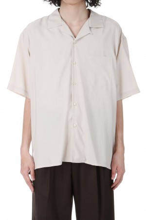 OPEN COLLAR DT SHIRT(W-014MS-5007)-L.Beige-