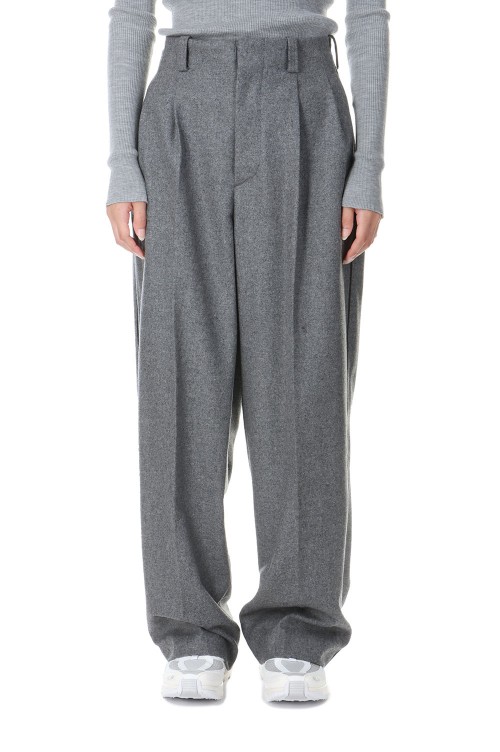 Double Tuck Trousers-GRAY(PT0201-AW24) | セレクトショップ 