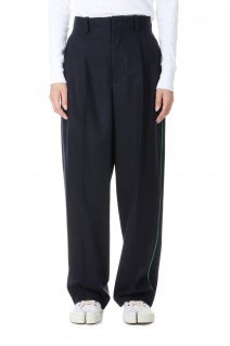 Double Tuck Trousers-NAVY(PT0201-AW24)