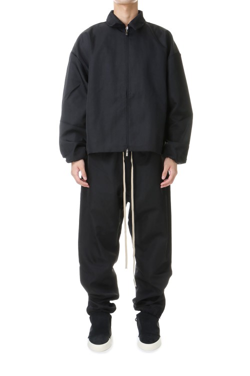 TEXTURED NYLON TRUCKER JACKET / BLACK(202BT246380F) | セレクト 