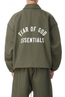 TEXTURED NYLON TRUCKER JACKET / MILITARY(202BT246385F)