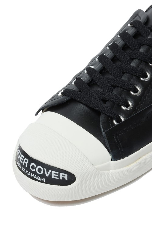 TOE LOGO LEATHER SNEAKERS / BLACK | セレクトショップ TOE LOGO LEATHER SNEAKERS / BLACK | セレクトショップ