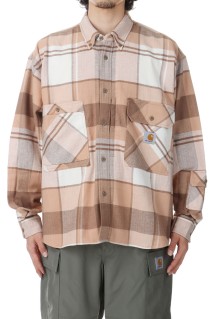 x INVINCIBLE L/S Work Shirt Max / Coca Mocha (A242060)