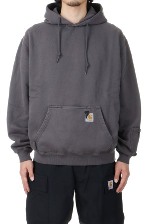 x INVINCIBLE Hooded Pigment Dyed Sweat / Soot (A242062)