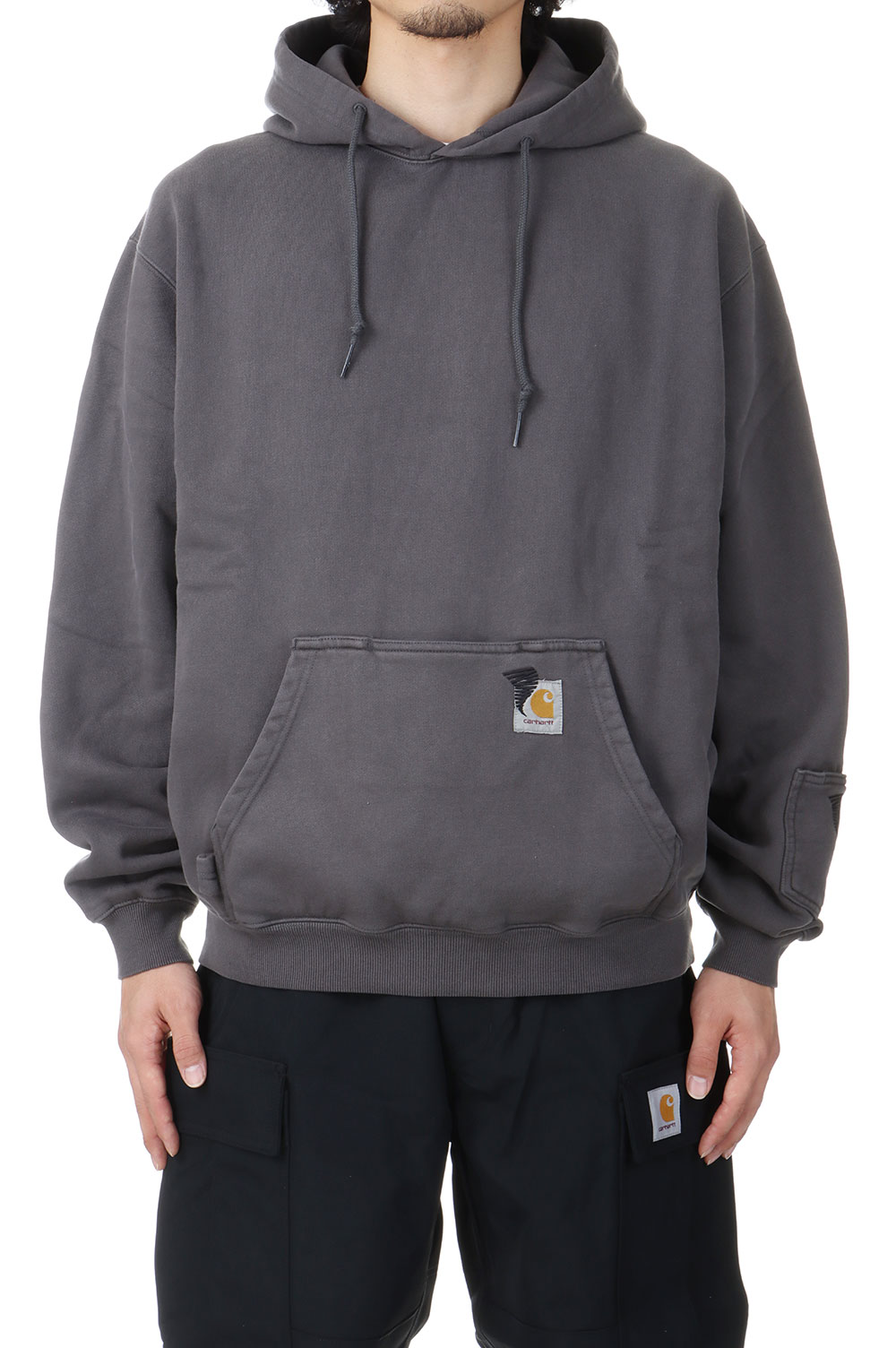 x INVINCIBLE Hooded Pigment Dyed Sweat / Soot (A242062