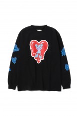 NOW ON REC LS TEE / BLACK（EU-YS1-0000-C09）