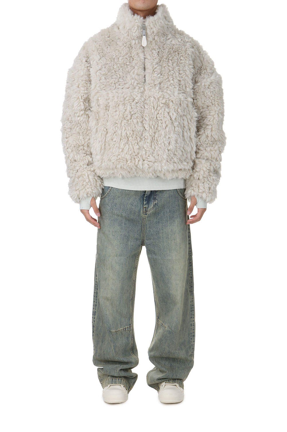 FLUFFY QUARTER ZIP / ELM(ES2628EL) | セレクトショップ