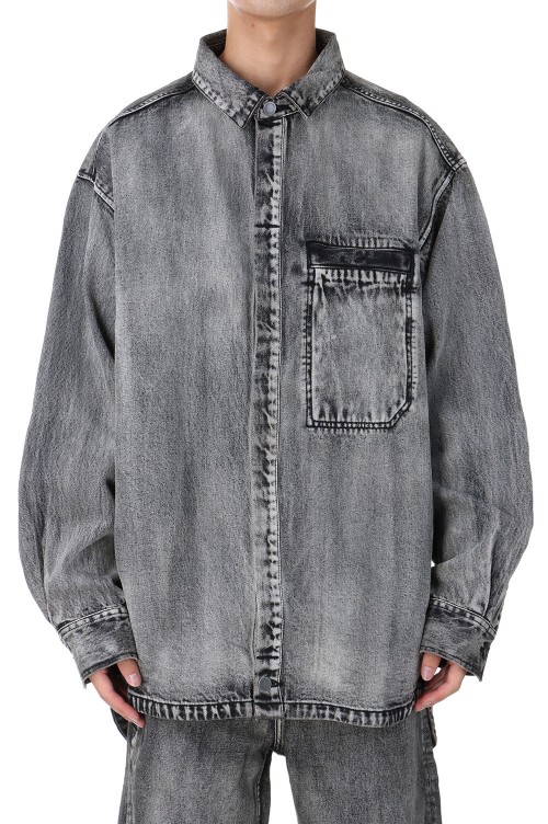 entire studios HERCULEAN DENIM SHIRT JACKET (STONE LIGHT)の商品