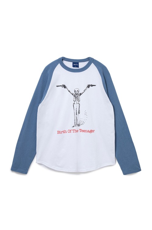 HANDS UP RAGLAN LS TEE WHITE BoTT ボット XL