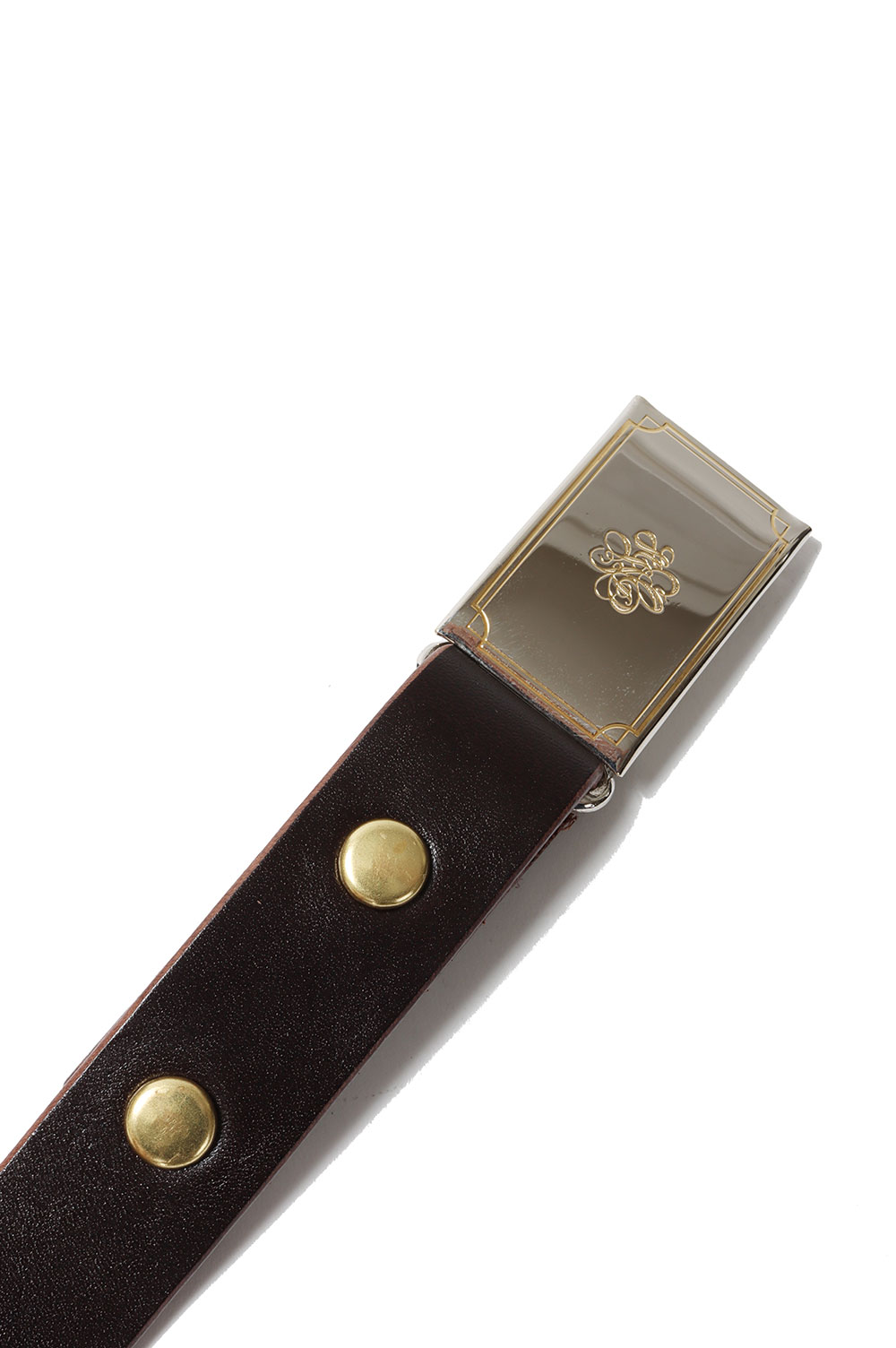 Button Works / SD Slide Lock Buckle Belt - BROWN | セレクト