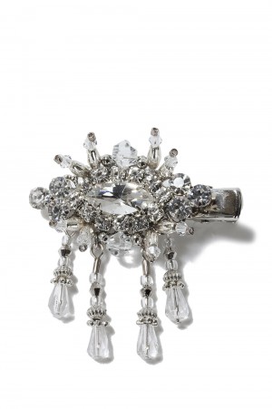 crystal hair clip-Silver-RIGHT(TD23AW-AC07)