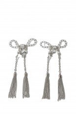crystal ribbon chain necklace - Silver (TD-24SS-LP01) |  セレクトショップ｜DeepInsideinc.com Store