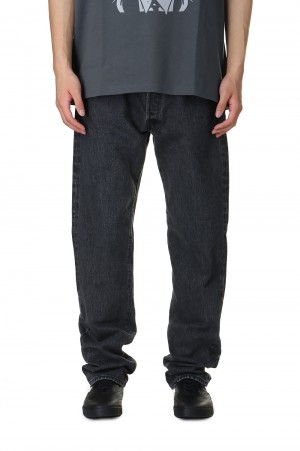 DENIM 5P PANTS T-L S-WASH / BLACK