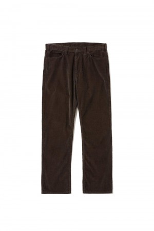 COURDUROY 5P PANTS / BROWN
