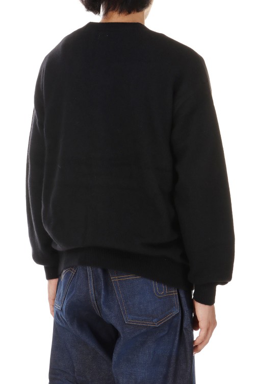 RACCOON KNIT CARDIGAN / BLACK (SQ-24AW-KN-02) | セレクトショップ 