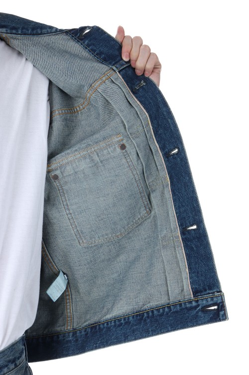 DAMAGE DENIM JACKET / INDIGO (SQ-24AW-JK-10) | セレクト DAMAGE DENIM JACKET / INDIGO (SQ-24AW-JK-10) | セレクト