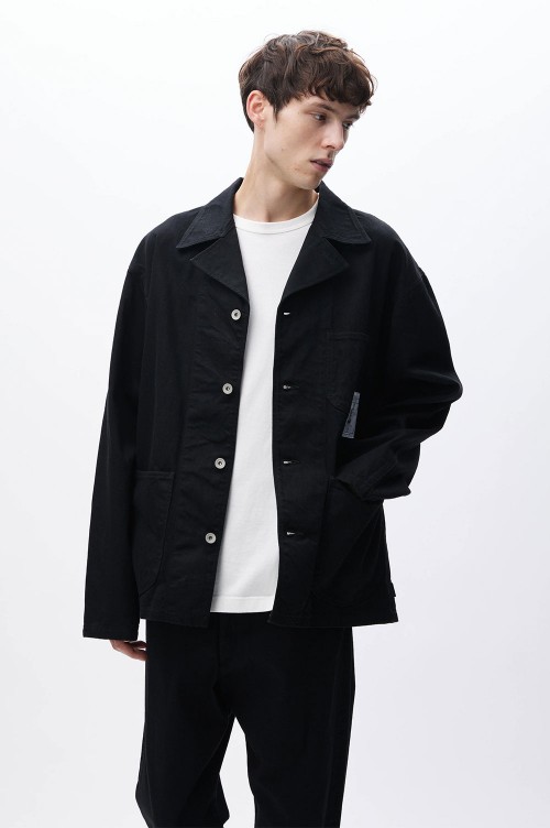 BW . COVERALL JACKET / BLACK (242AQNH-JKM06) | セレクトショップ