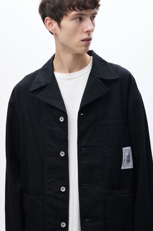 BW . COVERALL JACKET / BLACK (242AQNH-JKM06) | セレクトショップ