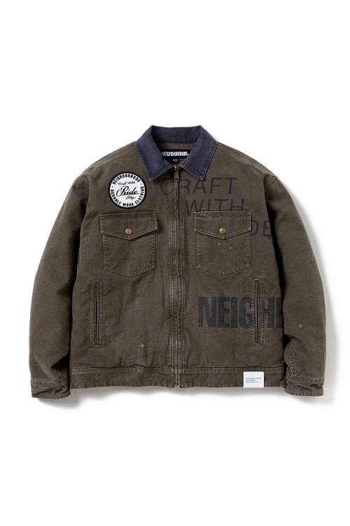ジャケット・アウター TOKYOHEMPCONNECTION - HEMP WORK JACKET NEIGHBORHOOD JACKETS NH X DICKIES . ZIP WORK JACKET
