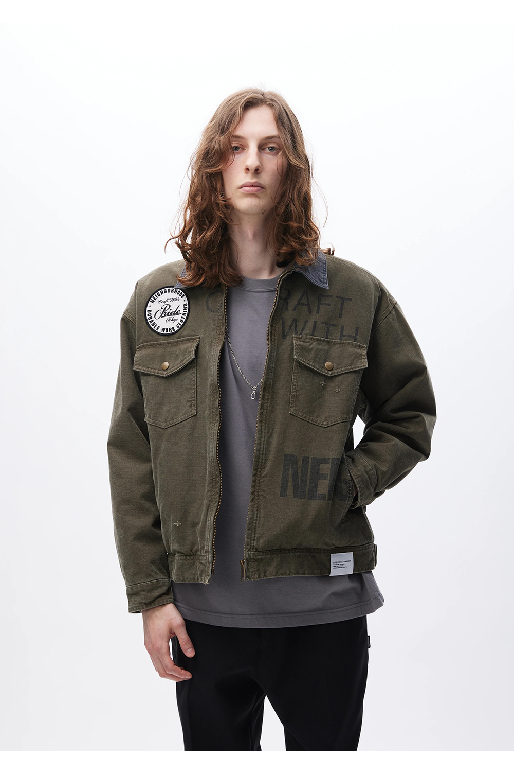 K*H様 LIKEDREAMERSDO WORKJACKET M ワーク ジャケ UNIONWEAR】WORK JACKET 002 ワークジャケット 002｜オリーブ