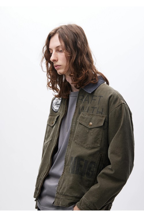 ジャケット・アウター TOKYOHEMPCONNECTION - HEMP WORK JACKET DUCK WORK JACKET / KHAKI (242UTNH-JKM02) | セレクトショップ