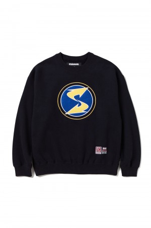 NH X SUBWARE . SWEAT SHIRT LS / BLACK (242UW49N-CSM01