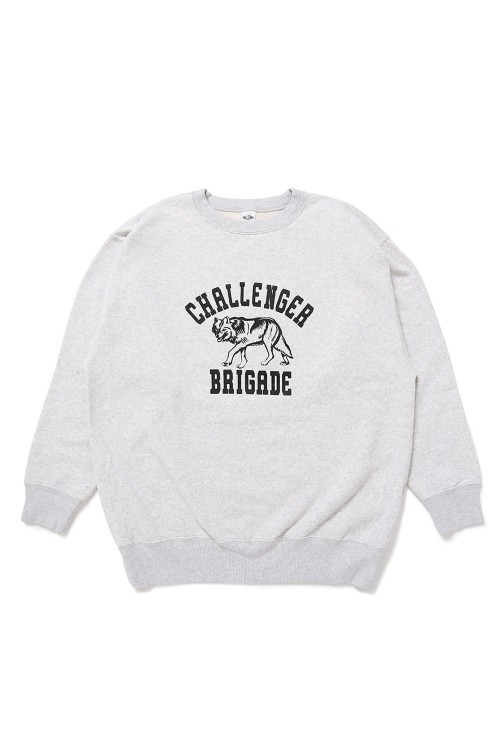 GRAY CHALLENGER WOLF COLLEGE C/N SWEAT М
