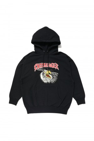 EAGLE HEAD HOODIE / BLACK (CLG-SW 024-009)