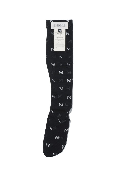小物 HAENGNAE KISHIMEN LOGO SOCKS / Black HAENGNAE KISHIMEN LOGO SOCKS / Black