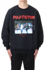 PULP FICTION / CREW NECK SWEAT SHIRT ( TYPE-1 ) / BLACK (PF-WM-SS04)