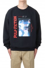 PULP FICTION / CREW NECK SWEAT SHIRT ( TYPE-2 ) / BLACK (PF-WM-SS05)