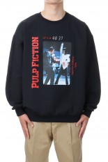 PULP FICTION / CREW NECK SWEAT SHIRT ( TYPE-3 ) / BLACK (PF-WM-SS06)