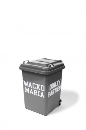 WACKOMARIA TRASH CAN ( LARGE ) GRAY wackomaria trash can large
