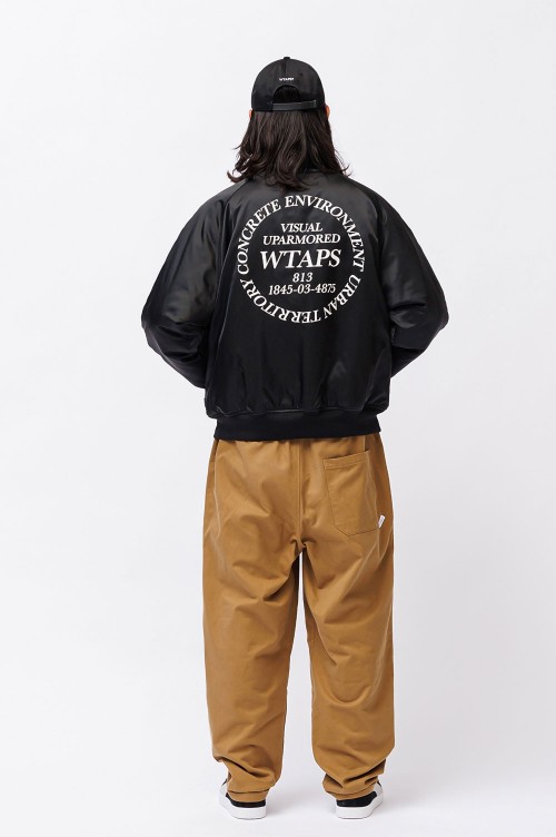 TEAM / JACKET / NYLON. TWILL / BLACK (242TQDT-JKM05