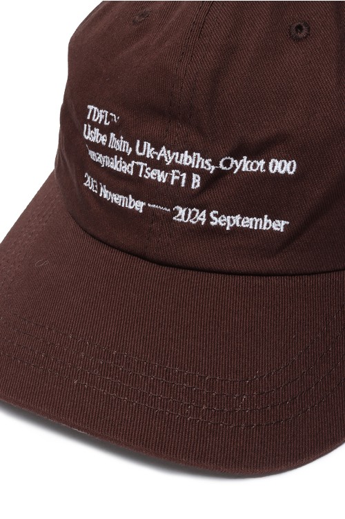 TDFL'Useful Cap -CHOCOLATE(12421029) | セレクトショップ|DeepInsideinc.com Store TDFL'Useful Cap -CHOCOLATE(12421029) | セレクトショップ|DeepInsideinc.com Store
