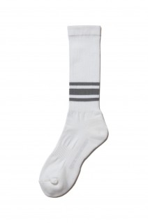 Raza High Socks (Border) / Off White (CTE-24A535)