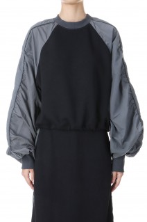 SPORTY SWEAT DOCKING TOPS -NOIR (112420330320)